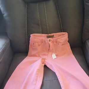 Judy Blue Frayed/cropped PINK Jeans!